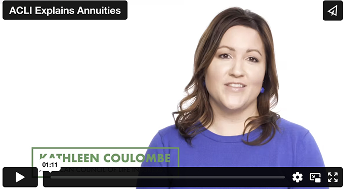 Thumbnail image of ACLI's video called "Annuities Explained"